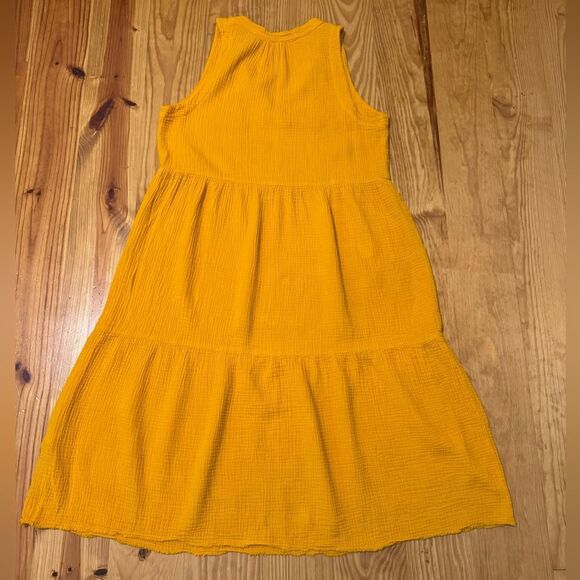 Nation LTD - Nadie Tiered Tank Midi Dress in Gold Women’s SIZE MED - Picture 9 of 9